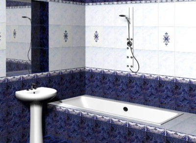 Если же отойти от этих принципов и сделать пол светлым, то стиль ванной комнаты получится более контрастным, усилится визуальная «глубина» помещения