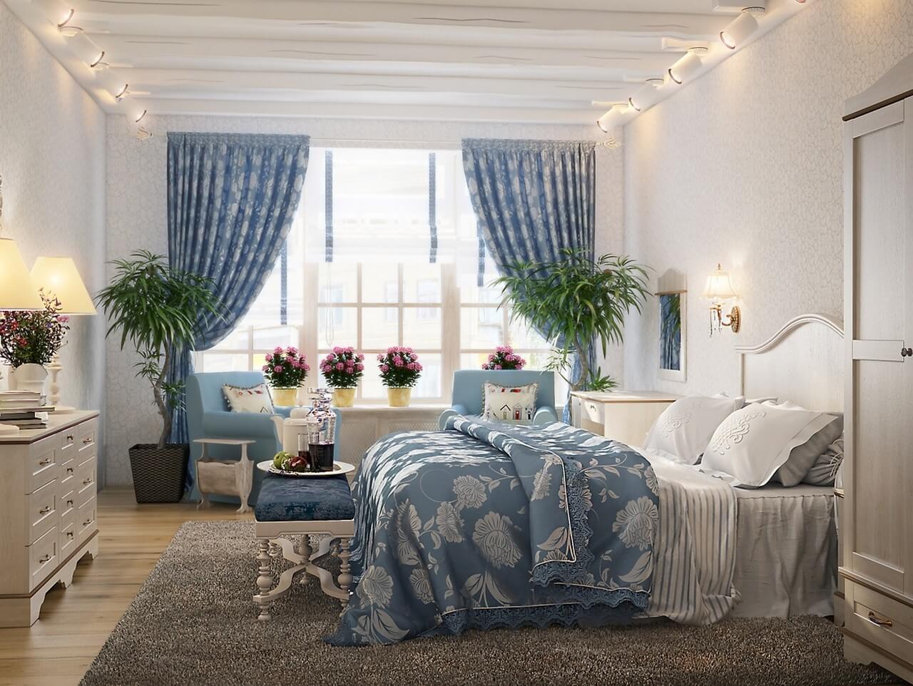 Красива спальня в стилі прованс